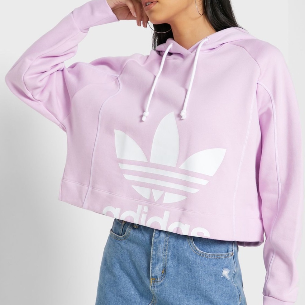 NWT ADIDAS CROPPED HOODIE